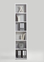 Aktenregal >CALVIA 6< in Brillantweiß - 47,1x221,3x39,9cm (BxHxT)