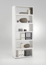 Eckregal >CALVIA 9< in Brillantweiß - 84,2x221,3x39,9cm (BxHxT)