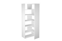 Eckregal >CALVIA 9< in Brillantweiß - 84,2x221,3x39,9cm (BxHxT)