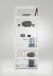 Eckregal >CALVIA 9< in Brillantweiß - 84,2x221,3x39,9cm (BxHxT)