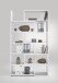 Eckregal >CALVIA 9< in Brillantweiß - 84,2x221,3x39,9cm (BxHxT)