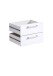 Büromöbel-Set >CALVIA 10< in Brillantweiß - 42x31,6x34,5cm (BxHxT)