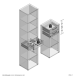 Büromöbel-Set >CALVIA 10< in Alteiche Dekor - 42x31,6x34,5cm (BxHxT)