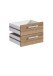 Büromöbel-Set >CALVIA 10< in Alteiche Dekor - 42x31,6x34,5cm (BxHxT)
