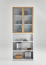 Büromöbel-Set >CALVIA 12< in Alteiche Dekor - 84x106x1,5cm (BxHxT)