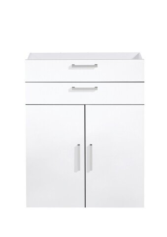 Büromöbel-Set >CALVIA 13< in Brillantweiß - 84x106x34,5cm (BxHxT)