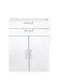 Büromöbel-Set >CALVIA 13< in Brillantweiß - 84x106x34,5cm (BxHxT)