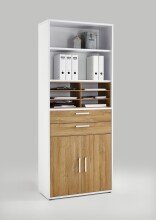 Büromöbel-Set >CALVIA 13< in Alteiche Dekor - 84x106x34,5cm (BxHxT)