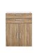 Büromöbel-Set >CALVIA 13< in Alteiche Dekor - 84x106x34,5cm (BxHxT)