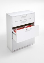 Schubkasten-Set >CALVIA 14< in Brillantweiß - 84x106x34,5cm (BxHxT)