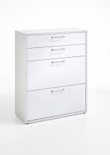 Büromöbel-Set >CALVIA 14< in Brillantweiß - 84x106x34,5cm (BxHxT)