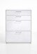 Büromöbel-Set >CALVIA 14< in Brillantweiß - 84x106x34,5cm (BxHxT)