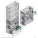 Schubkasten-Set >CALVIA 14< in Alteiche Dekor - 84x106x34,5cm (BxHxT)