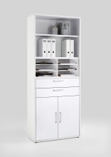 Regaleinsatz >CALVIA 15< in Brillantweiß - 84,5x33,5x35cm (BxHxT)