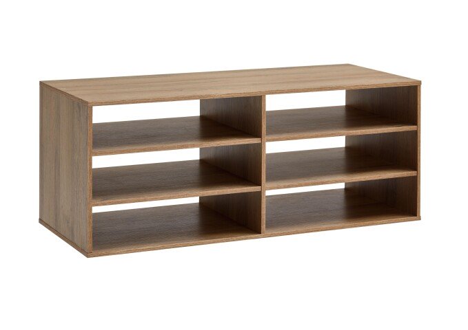 Regaleinsatz >CALVIA 15< in Alteiche Dekor - 84,5x33,5x35cm (BxHxT)
