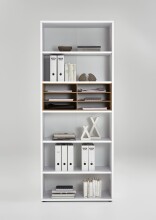 Regaleinsatz >CALVIA 15< in Alteiche Dekor - 84,5x33,5x35cm (BxHxT)