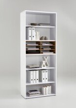 Regaleinsatz >CALVIA 15< in Alteiche Dekor - 84,5x33,5x35cm (BxHxT)
