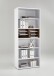 Regaleinsatz >CALVIA 15< in Alteiche Dekor - 84,5x33,5x35cm (BxHxT)