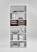Regaleinsatz >CALVIA 15< in Alteiche Dekor - 84,5x33,5x35cm (BxHxT)