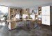 Schreibtisch >CALVIA 1< in Alteiche Dekor - 120x75x80cm (BxHxT)
