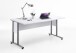 Schreibtisch >CALVIA 2< in Brillantweiß - 160x75x80cm (BxHxT)