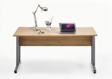Schreibtisch >CALVIA 2< in Alteiche Dekor - 160x75x80cm (BxHxT)