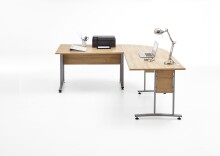 Schreibtisch >CALVIA 103< in Alteiche Dekor -...
