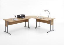 Schreibtisch >CALVIA 104< in Alteiche Dekor -...