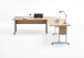 Schreibtisch >CALVIA 104< in Alteiche Dekor - 240x75x200cm (BxHxT)