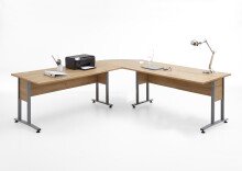 Schreibtisch >CALVIA 105< in Alteiche Dekor -...