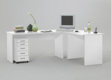 Container >FREDDY< in weiß - 33x63,5x38cm...