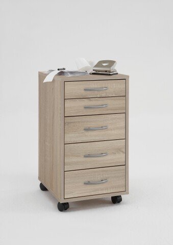 Container >FREDDY< in Eiche Dekor - 33x63,5x38cm (BxHxT)