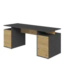 Schreibtisch >LEVI 101< in Artisan Eiche...
