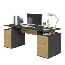 Schreibtisch >LEVI 101< in Artisan Eiche...