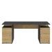 Schreibtisch >LEVI 101< in Artisan Eiche Dekor-Matera - 185,1x75x67,5cm (BxHxT)