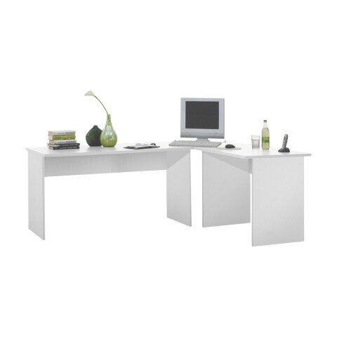 Schreibtisch >TILL< in weiß - 205x76x65cm (BxHxT)