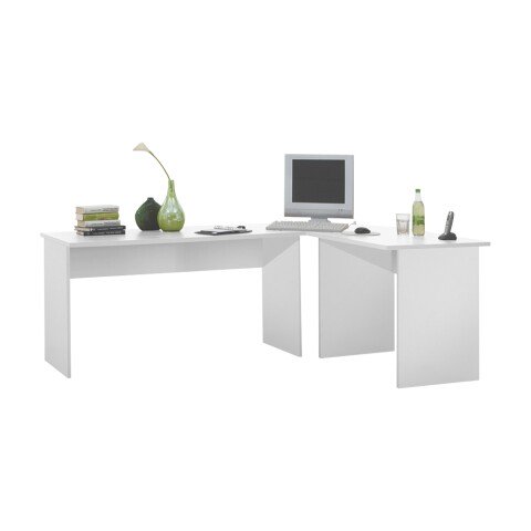 Schreibtisch >TILL< in weiß - 205x76x65cm (BxHxT)