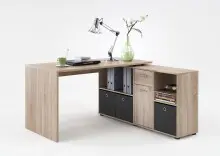 Schreibtisch >LEXO/LEX< in Eiche Dekor -...