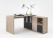 Schreibtisch >LEXO/LEX< in Eiche Dekor - 135,7x74,2x135,7cm (BxHxT)