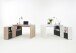 Schreibtisch >LEXO/LEX< in Eiche Dekor - 135,7x74,2x135,7cm (BxHxT)