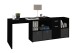 Schreibtisch >LEXO/LEX< in schwarz - 135,7x74,2x135,7cm (BxHxT)