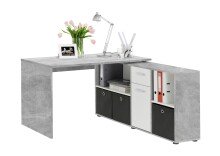 Schreibtisch >LEXO/LEX< in Beton LA -...