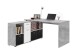 Schreibtisch >LEXO/LEX< in Beton LA - 135,7x74,2x135,7cm (BxHxT)