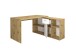 Schreibtisch >LEXO/LEX< in Artisan Eiche Dekor-weiß - 135,7x74,2x135,7cm (BxHxT)