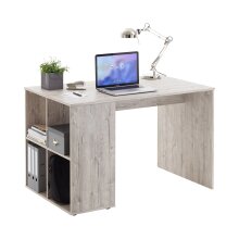Regal-Schreibtisch >GENT< in Sandeiche Dekor - 117x75x73cm (BxHxT)