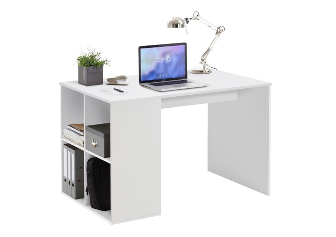 Regal-Schreibtisch >GENT< in weiß - 117x75x73cm (BxHxT)