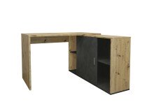 Schreibtisch >VALLEY< in Artisan Eiche Dekor-Matera - 118x75x124,5cm (BxHxT)
