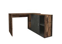 Schreibtisch >VALLEY< in Old Style dunkel-Matera - 118x75x124,5cm (BxHxT)