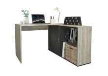 Schreibtisch >VALLEY< in Eiche Dekor-Matera - 118x75x124,5cm (BxHxT)