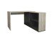 Schreibtisch >VALLEY< in Eiche Dekor-schwarz Perl - 118x75x124,5cm (BxHxT)